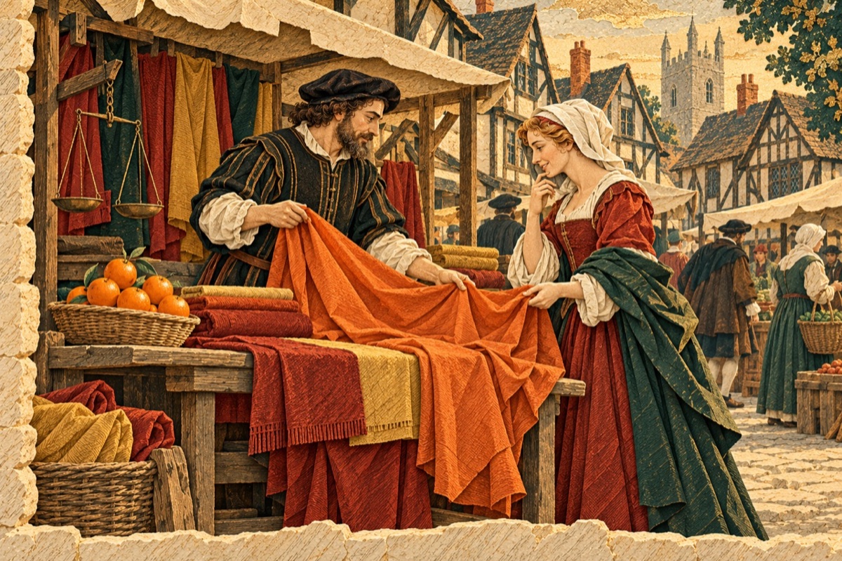 De kleur leende een vrucht
